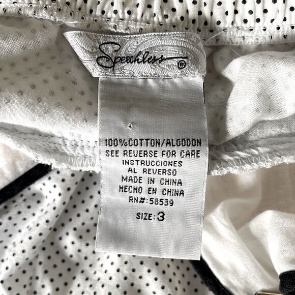 NWOT Speechless White & black Polka Dot Dress SIZE‎ 3 - Picture 5 of 6